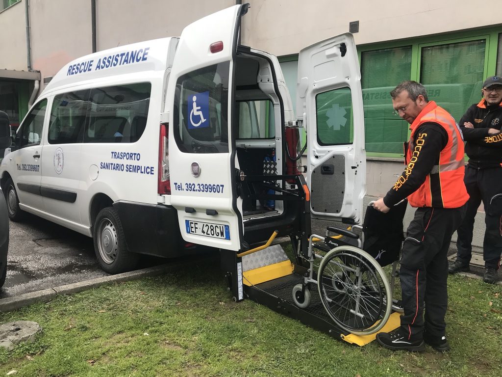 Trasporto disabili Pessano con Bornago